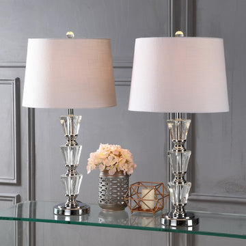 Layla 27" Crystal LED Table Lamp - JONATHAN Y